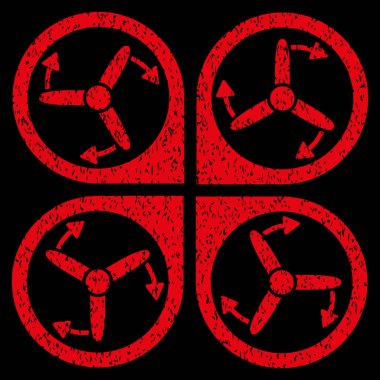 Helikopter vida döndürme grenli doku simgesi