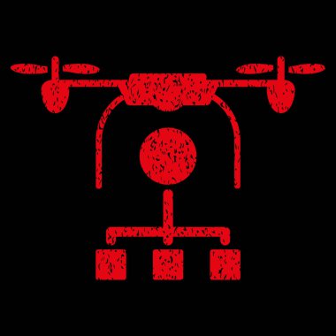 Drone dağıtım grenli doku simgesi