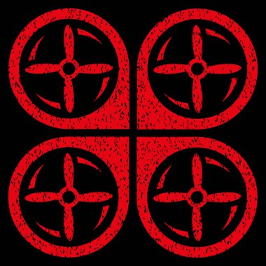 Quadrotor vida döndürme grenli doku simgesi