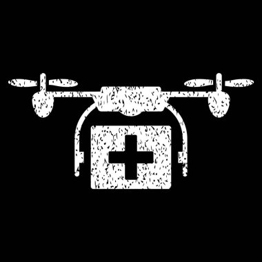 Ambulans uçak grenli doku simgesi