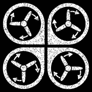 Helikopter vida döndürme grenli doku simgesi