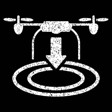 Uçağın iniş grenli doku simgesi