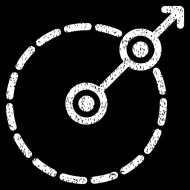 Yuvarlak alan çıkış grenli doku simgesi