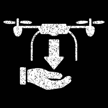 Drone el grenli doku simgesi kaldırma