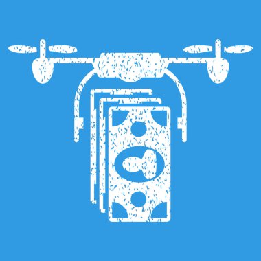 Drone banknotlar ödeme grenli doku simgesi