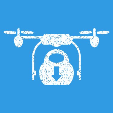 Drone damla kargo grenli doku simgesi