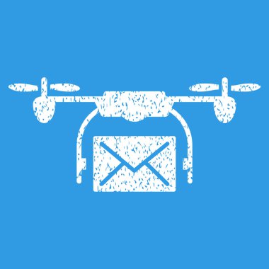 Posta teslim dron grenli doku simgesi