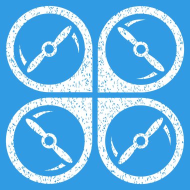 Quadcopter vida döndürme grenli doku simgesi