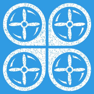 Quadrotor vida döndürme grenli doku simgesi