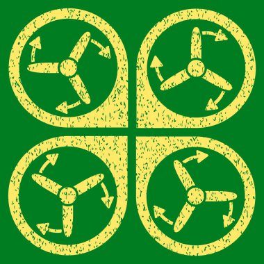 Helikopter vida döndürme grenli doku simgesi