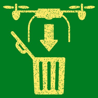 Drone açılan çöp grenli doku simgesi