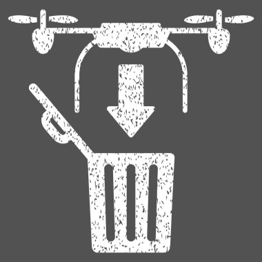 Drone açılan çöp grenli doku simgesi