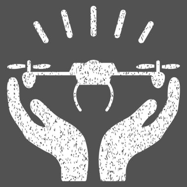 Uçağın denize indirmek eller grenli doku simgesi