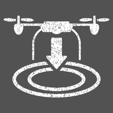 Uçağın iniş grenli doku simgesi