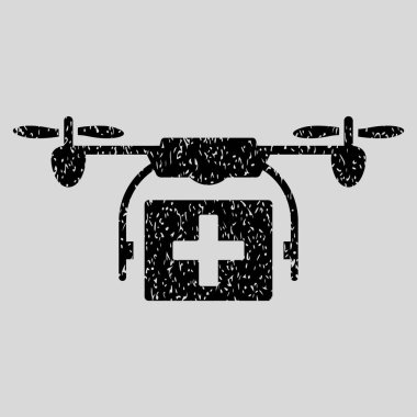 Ambulans uçak grenli doku simgesi