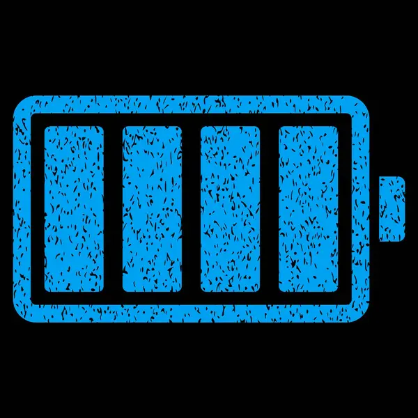 Pictogram van de korrelige textuur van de batterij — Stockvector