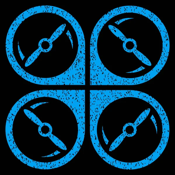 Quadcopter vida döndürme grenli doku simgesi