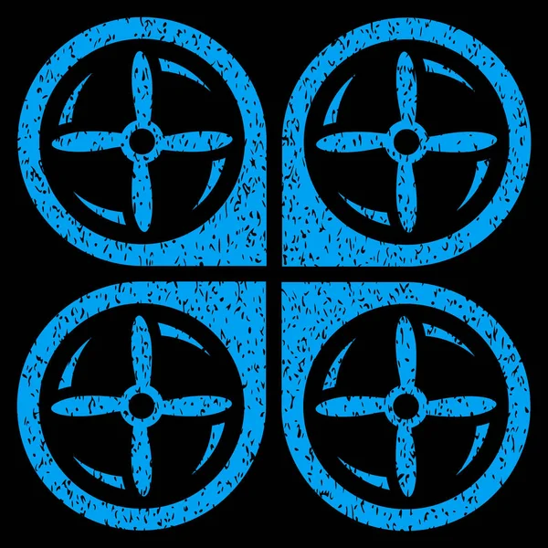 Quadrotor vida döndürme grenli doku simgesi