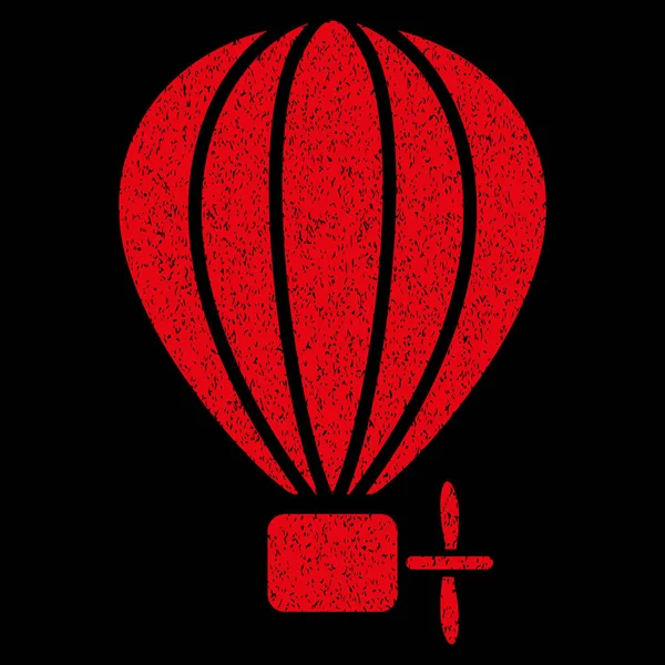 Aerostat balon ziarniste tekstury ikony — Wektor stockowy
