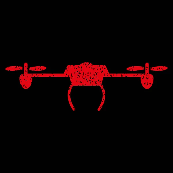 Drone Grainy Texture Icon — Stock Vector