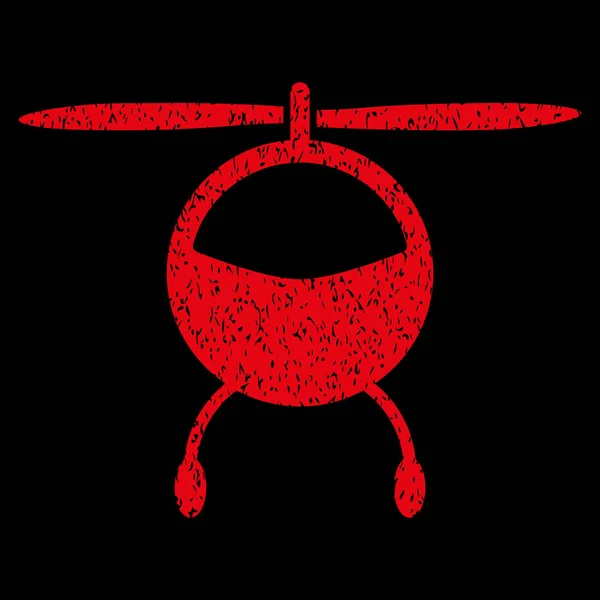 Вертолет Grainy Texture Icon — стоковый вектор