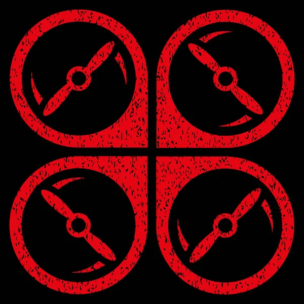 Quadcopter vida döndürme grenli doku simgesi