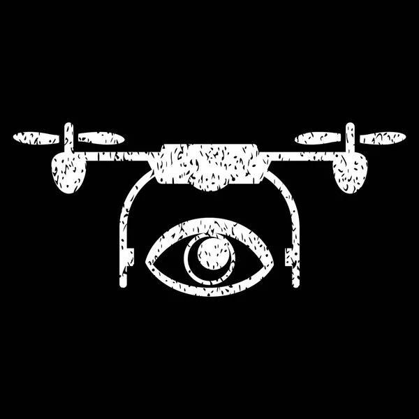 Eye Spy Drone Grainy Texture Icon — Stock Vector