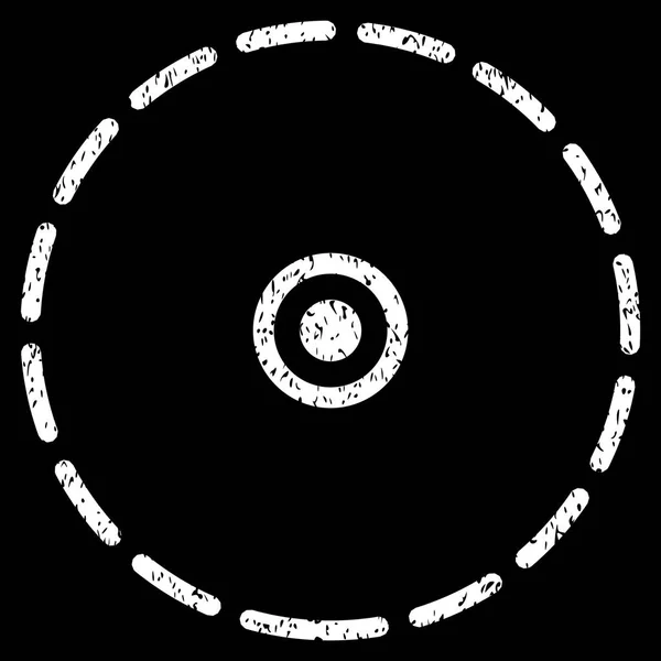 Pictogram van de korrelige textuur van de ronde gebied — Stockvector