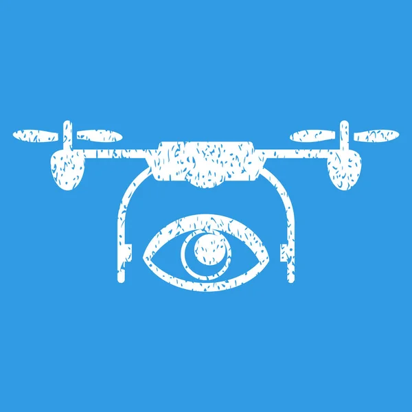 Icono de textura de grano de dron espía ocular — Vector de stock