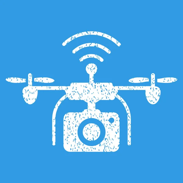 Radio kameraikonen Drone grynig konsistens — Stock vektor