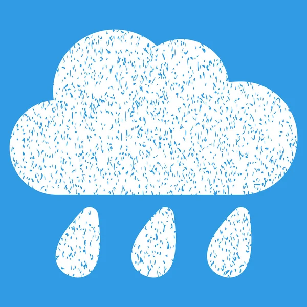 Icône de texture granuleuse nuage de pluie — Image vectorielle