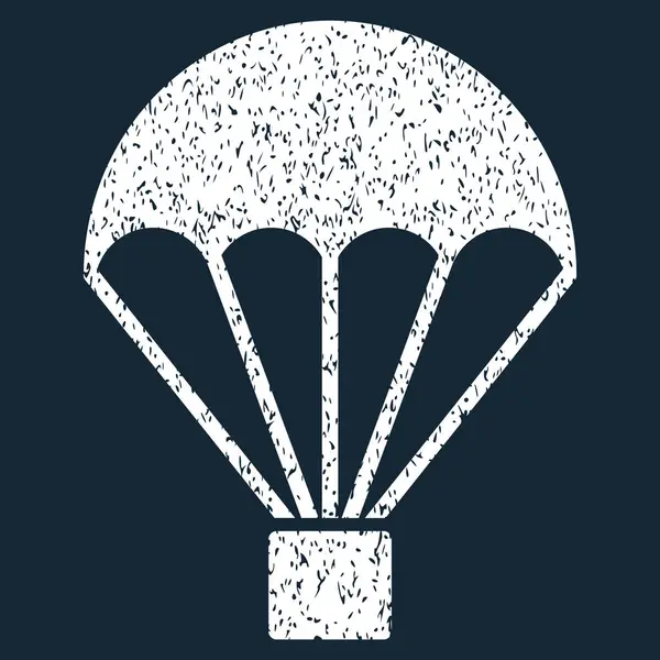 Paracaídas Grainy Texture Icono — Vector de stock