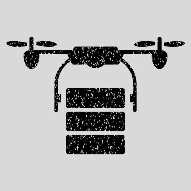 Kargo uçağı grenli doku simgesi