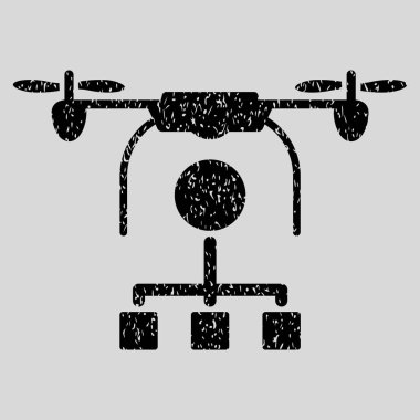 Drone dağıtım grenli doku simgesi