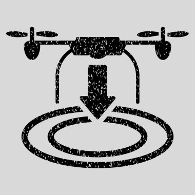 Uçağın iniş grenli doku simgesi