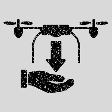 Drone el grenli doku simgesi kaldırma