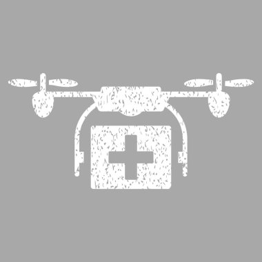 Ambulans uçak grenli doku simgesi
