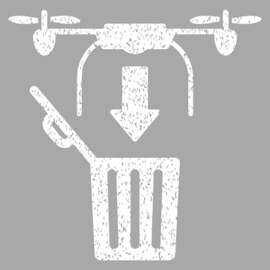 Drone açılan çöp grenli doku simgesi