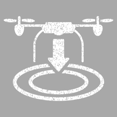 Uçağın iniş grenli doku simgesi