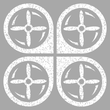 Quadrotor vida döndürme grenli doku simgesi