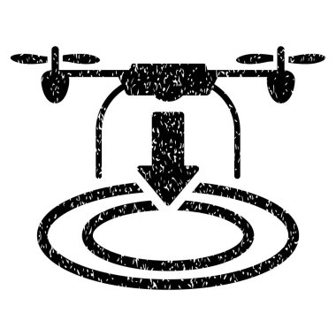 Uçağın iniş grenli doku simgesi