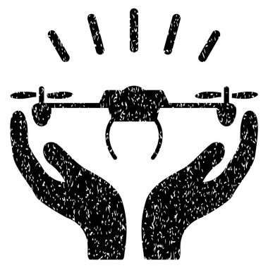 Uçağın denize indirmek eller grenli doku simgesi