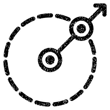 Yuvarlak alan çıkış grenli doku simgesi