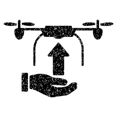 Drone el grenli doku simgesi göndermek