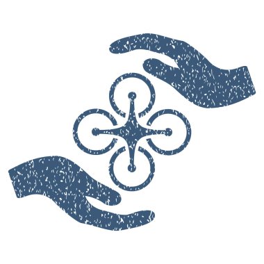 Hava helikopter bakım el grenli doku simgesi