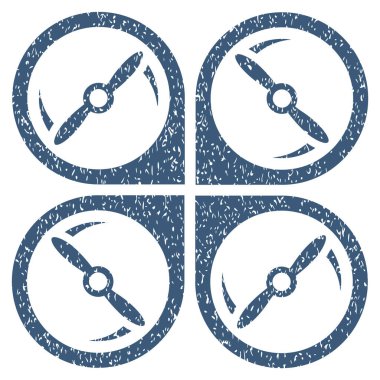 Quadcopter vida döndürme grenli doku simgesi