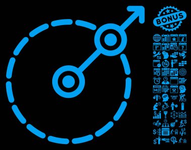 Bonus ile yuvarlak alan çıkış simgesi