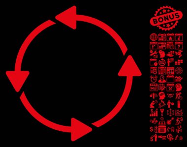 Bonus döndürme Ccw simgesi