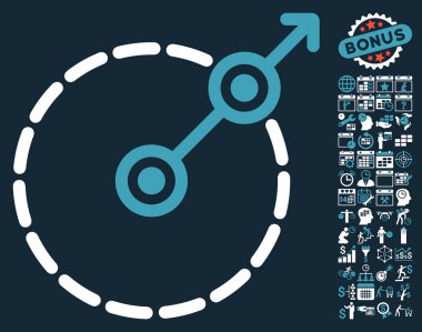 Bonus ile yuvarlak alan çıkış simgesi