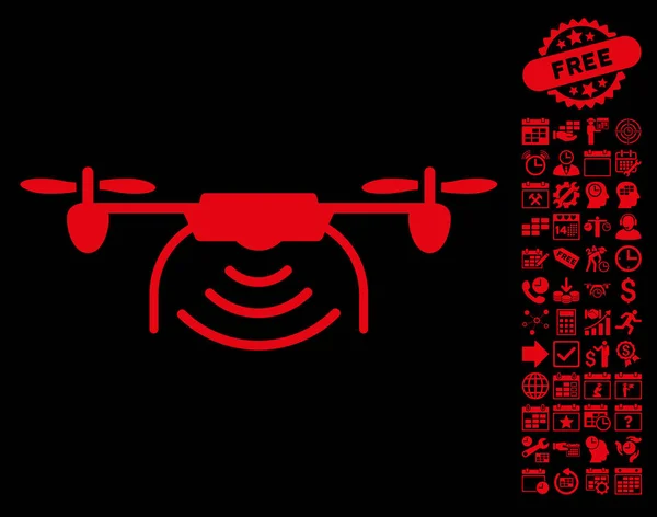 Радиопередатчик Airdrone Icon с бонусом — стоковый вектор